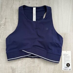 lululemon athletica V-Waist Cropped Tennis Tank | Size 12 Night Sea Navy NWT